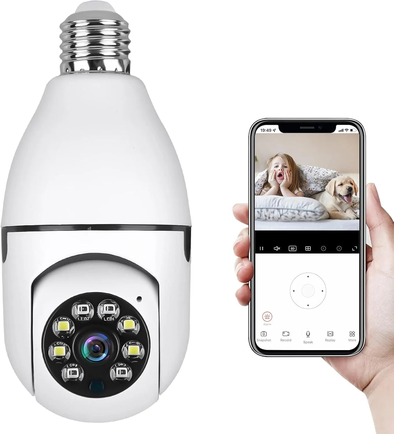 360-degree smart flashlight camera