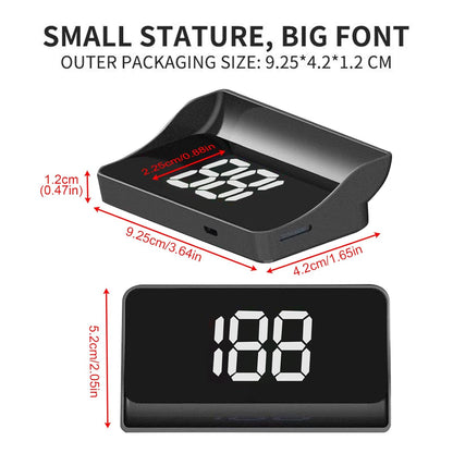 Digital speedometer with large display