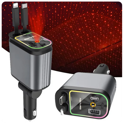 120W Professional Car Charger with LED Light